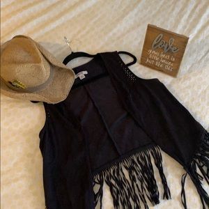 Mossimo Fringe Vest